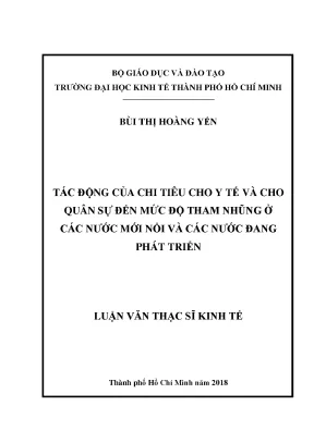 Tác động của chi tiêu y tế và quân sự đến tham nhũng ở