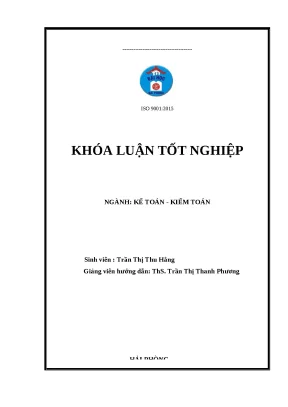 Tổ Chức Kế Toán Doanh Thu và Chi Phí Tại Công Ty TNHH