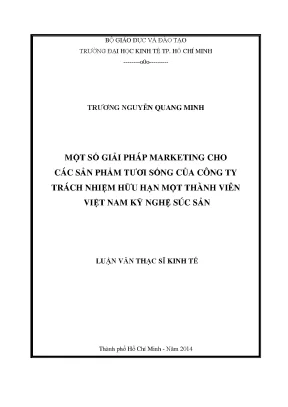 Giải Pháp Marketing Cho Sản Phẩm Tươi Sống Tại Công Ty