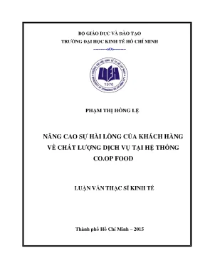 Nâng Cao Sự Hài Lòng Khách Hàng Tại Co.op Food