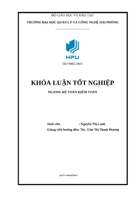Hoàn thiện kế toán thanh toán tại Công ty TNHH Hải Hào