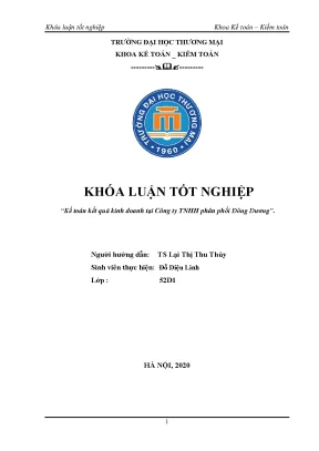 Khóa luận Kế toán kết quả kinh doanh tại Doanh nghiệp