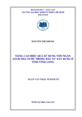 Nâng Cao Hiệu Quả Sử Dụng Vốn Ngân Sách Nhà Nước Tại