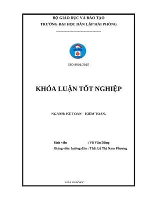 Hoàn thiện kế toán thanh toán tại Công ty Cổ phần Thuận Sinh