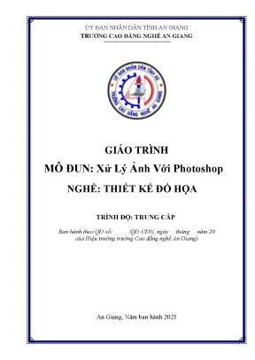 Giáo Trình Photoshop: Xử Lý Ảnh Cho Thiết Kế Đồ Họa 