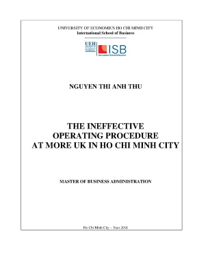 Nâng cao hiệu quả quy trình vận hành tại More UK ở TP.HCM