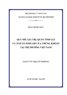 Nghiên cứu quy mô và tỉ suất sinh lợi của chứng khoán