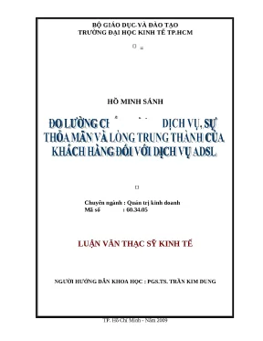 Đo Lường Chất Lượng Dịch Vụ ADSL: Sự Thỏa Mãn và Lòng