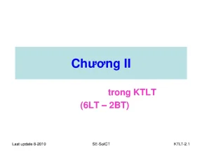 Hướng Dẫn Chi Tiết Về Chương II Trong KTLT