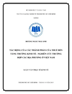 Tác Động Của Thuế Đến Tăng Trưởng Kinh Tế Tại Việt Nam
