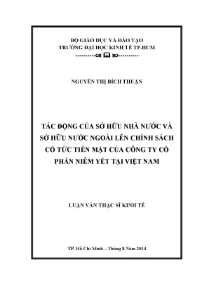 Tác động của sở hữu nhà nước và nước ngoài đến chính