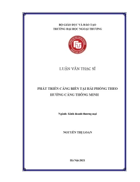 Phát Triển Cảng Biển Thông Minh Tại Hải Phòng: Giải Pháp