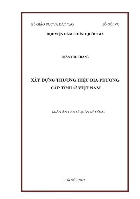 Xây Dựng Thương Hiệu Địa Phương Tỉnh Ở Việt Nam: Chiến