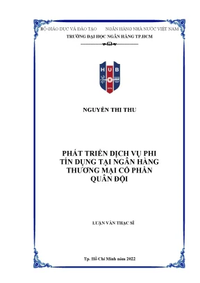 Phát Triển Dịch Vụ Phi Tín Dụng Tại Ngân Hàng Quân Đội