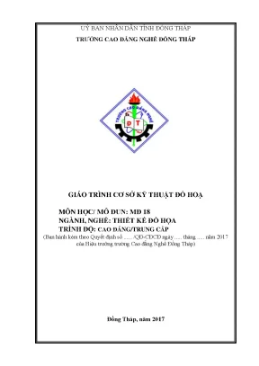 Giáo Trình Cơ Sở Kỹ Thuật Đồ Họa Dành Cho Nghề Thiết Kế