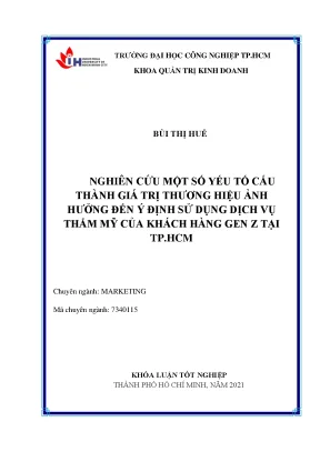 Yếu Tố Giá Trị Thương Hiệu Ảnh Hưởng Đến Ý Định Sử Dụng