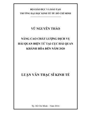 Nâng cao chất lượng dịch vụ hải quan điện tử tại Khánh 