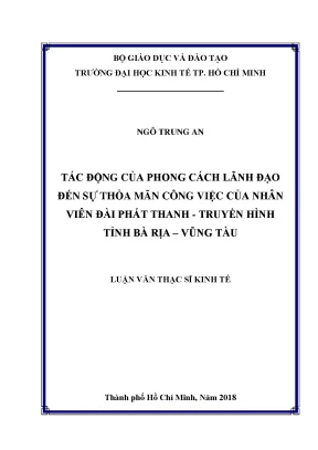 Tác động của phong cách lãnh đạo đến sự thỏa mãn công