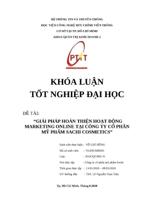 Giải pháp tối ưu hóa marketing online cho Sachi Cosmetics