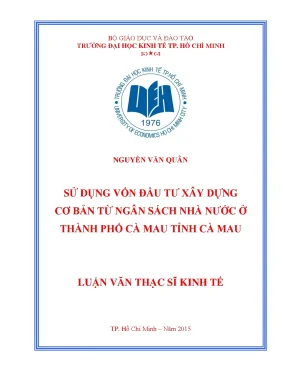 Nâng cao hiệu quả sử dụng vốn đầu tư xây dựng cơ bản từ