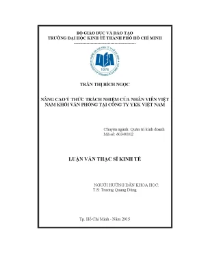 Nâng Cao Ý Thức Trách Nhiệm Của Nhân Viên Văn Phòng Tại