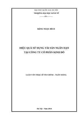 Nâng cao hiệu quả sử dụng tài sản ngắn hạn tại Công ty