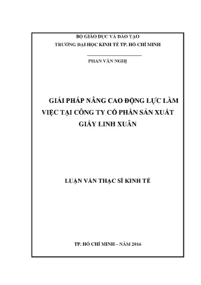 Giải pháp nâng cao động lực làm việc tại công ty sản
