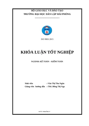 Khóa luận kế toán doanh thu, chi phí & kết quả kinh doanh