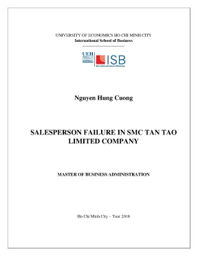 Phân Tích Nguyên Nhân Thất Bại Của Nhân Viên Bán Hàng