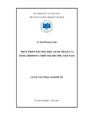 Phát triển thương hiệu dược phẩm Medinova tại Việt Nam