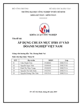 Hướng Dẫn Áp Dụng Chuẩn Mực IFRS 15 Cho Doanh Nghiệp