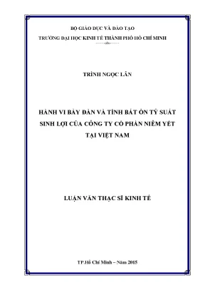Nghiên cứu hành vi bầy đàn và tính bất ổn tỷ suất sinh