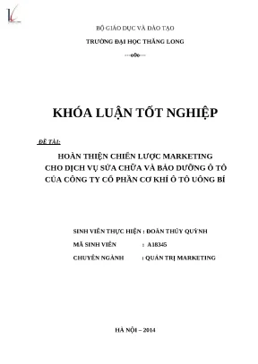 Chiến Lược Marketing Hiệu Quả Cho Dịch Vụ Sửa Chữa Ô Tô