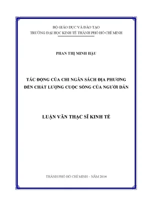 Tác động của chi ngân sách địa phương đến chất lượng