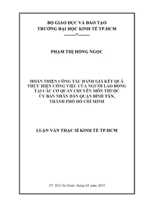 Hoàn thiện đánh giá kết quả công việc tại UBND quận Bình Tân