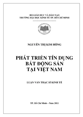 Phát Triển Tín Dụng Bất Động Sản Tại Việt Nam - Luận Văn