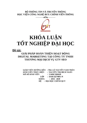 Giải pháp tối ưu hóa digital marketing cho GTV SEO
