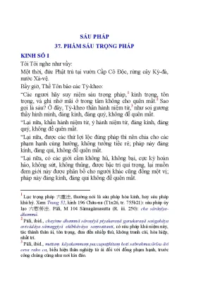 Khám Phá Sáu Trọng Pháp Trong Kinh Điển Phật Giáo