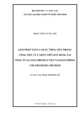 Giải pháp nâng cao sự thỏa mãn công việc cho nhân viên 