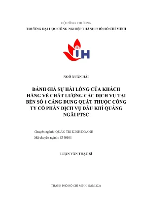 Đánh Giá Hài Lòng Khách Hàng Tại Bến Số 1 Cảng Dung Quất