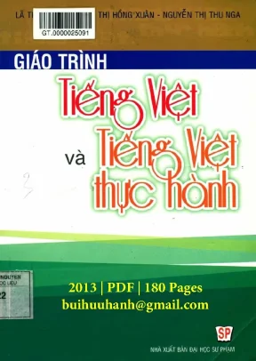 Giáo Trình Tiếng Việt Dành Cho Giáo Viên Mầm Non