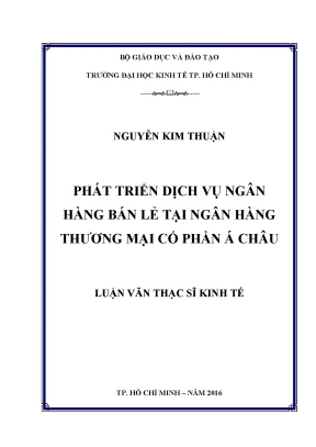 Phát Triển Dịch Vụ Ngân Hàng Bán Lẻ Tại ACB: Chiến Lược