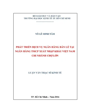 Luận văn: Phát triển NHBL tại Eximbank Chợ Lớn (UEH)