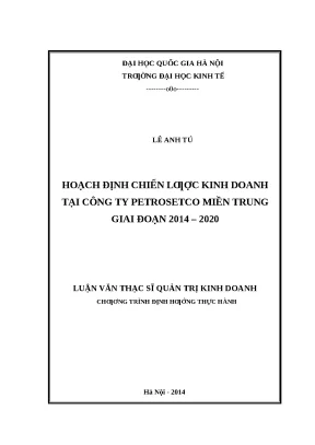 Hoạch Định Chiến Lược Kinh Doanh Tại Công Ty Petrosetco
