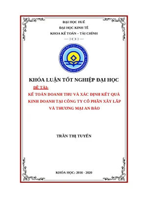 Kế Toán Doanh Thu và Kết Quả Kinh Doanh tại Công Ty An Bảo