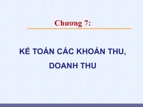 Kế Toán Doanh Thu và Các Khoản Thu Trong Ngân Sách Nhà Nước