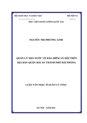 Quản lý nhà nước về bảo hiểm xã hội tại quận Hải An, Hải