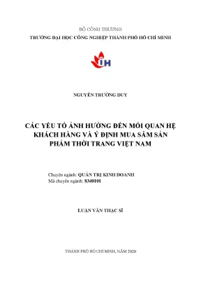 Yếu Tố Ảnh Hưởng Đến Mối Quan Hệ Khách Hàng Trong Ngành