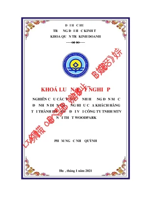Nghiên cứu ảnh hưởng đến nhận diện thương hiệu của khách