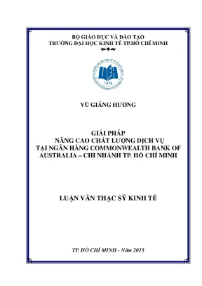 Giải pháp nâng cao chất lượng dịch vụ tại Ngân hàng